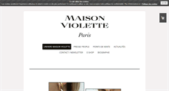 Desktop Screenshot of maisonviolette.fr