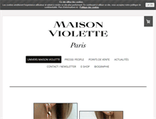 Tablet Screenshot of maisonviolette.fr